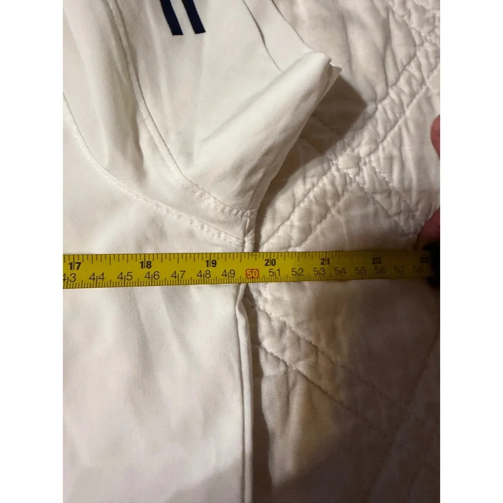 Nike Penn State Nittany Lions Dri-FIT Polo Shirt Womens Medium White Navy Blue